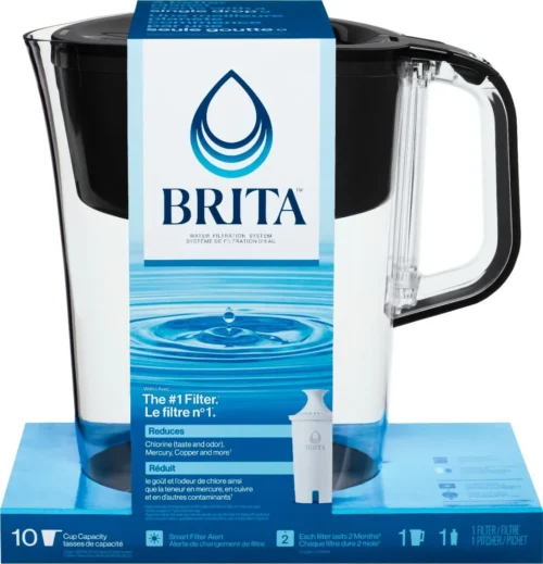 Alternative view of Brita Tahoe Water Pitcher with Original Filter - Black