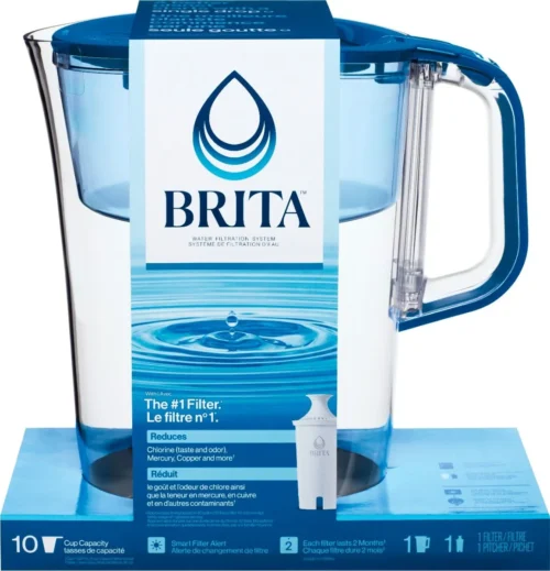 Alternative view of Brita Tahoe Water Pitcher with Original Filter - Blue