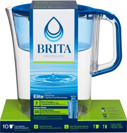 Alternative view of Brita Tahoe Water Pitcher with Elite Filter - Blue