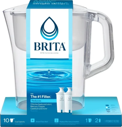 Alternative view of Brita Champlain Water Pitcher - White