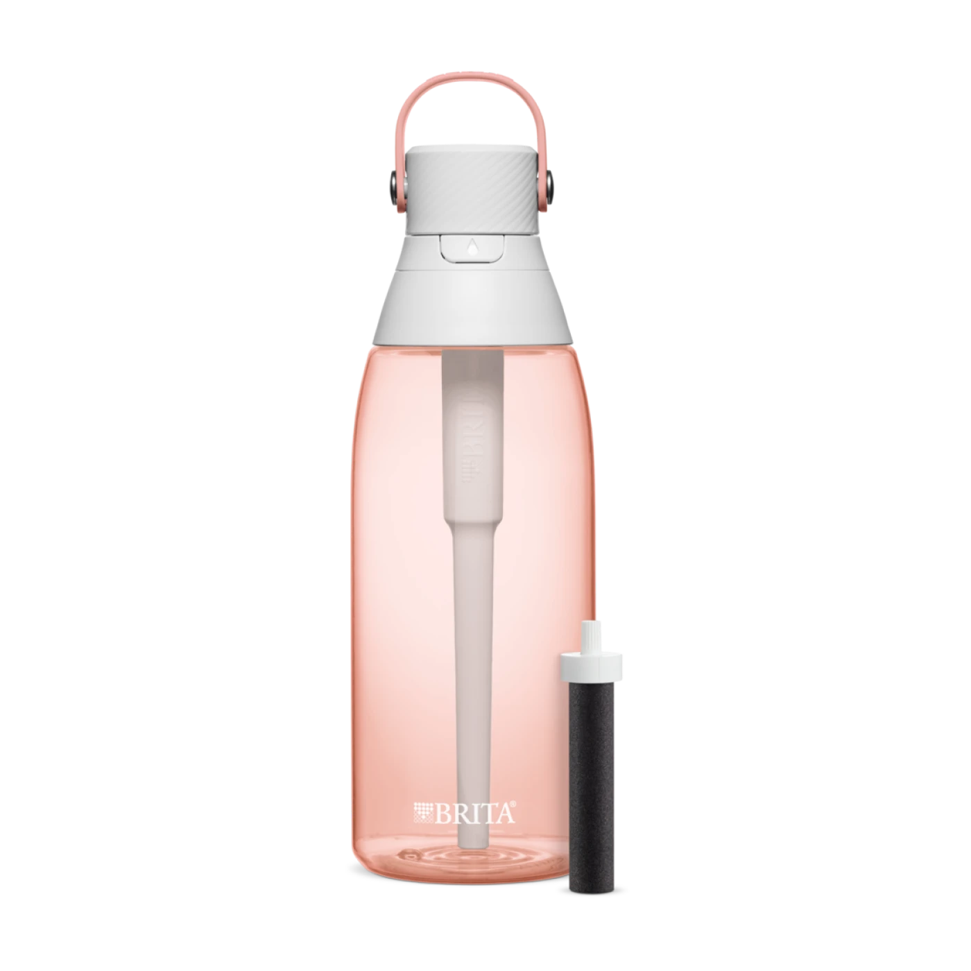 Brita Premium Filtering Water Bottle - Hard Sided Plastic, 36oz - Blush