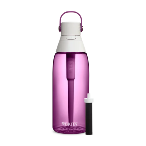 Brita Premium Filtering Water Bottle - Hard Sided Plastic, 36oz - Orchid