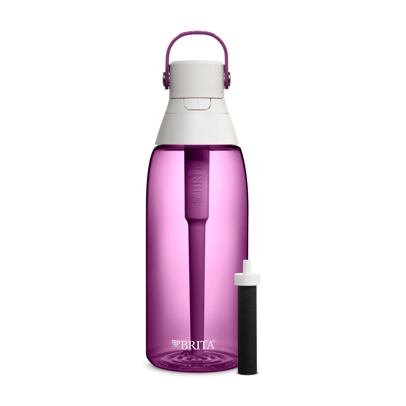 Brita Premium Filtering Water Bottle - Hard Sided Plastic, 36oz - Orchid