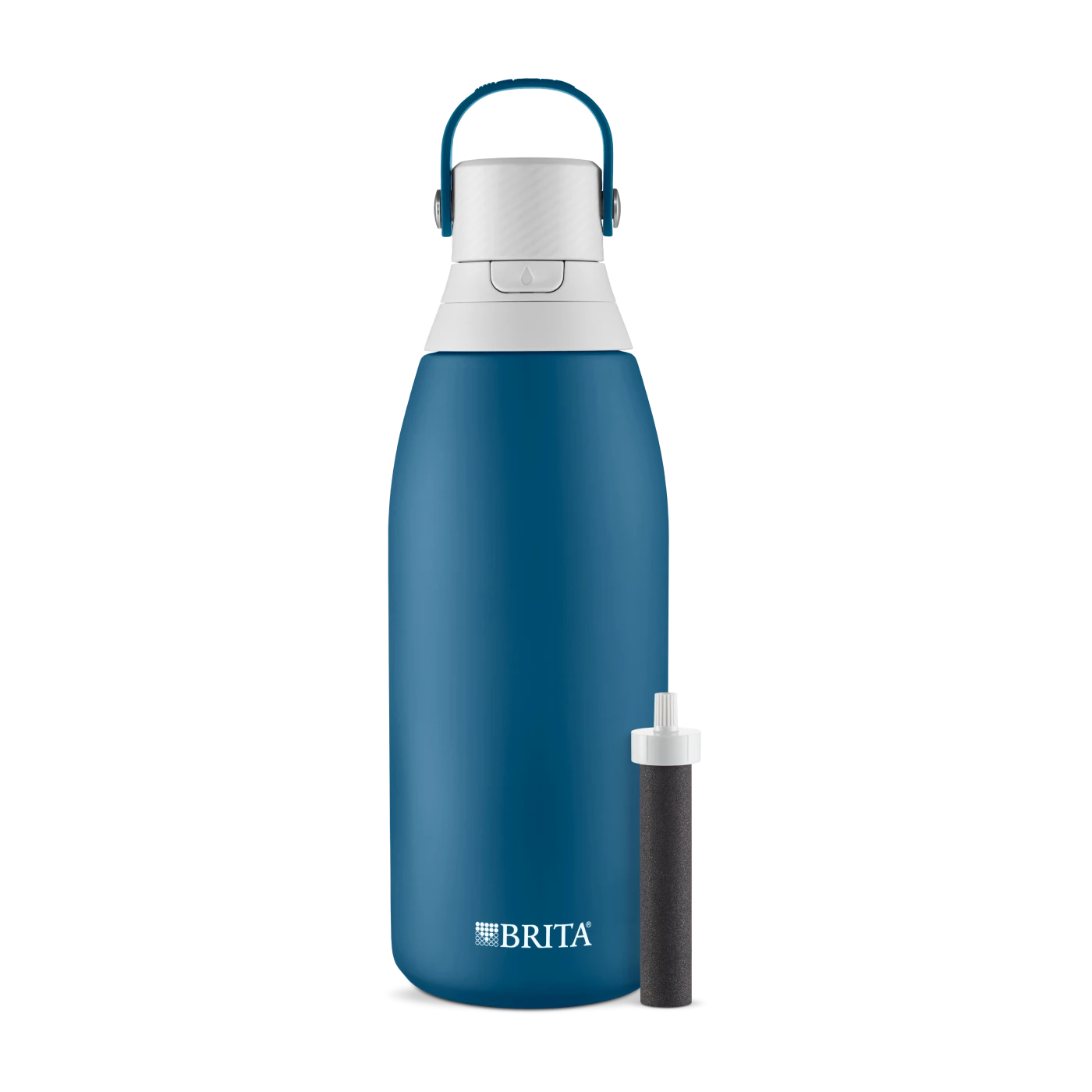 Brita Premium Filtering Water Bottle - Stainless Steel, 32oz - Marina