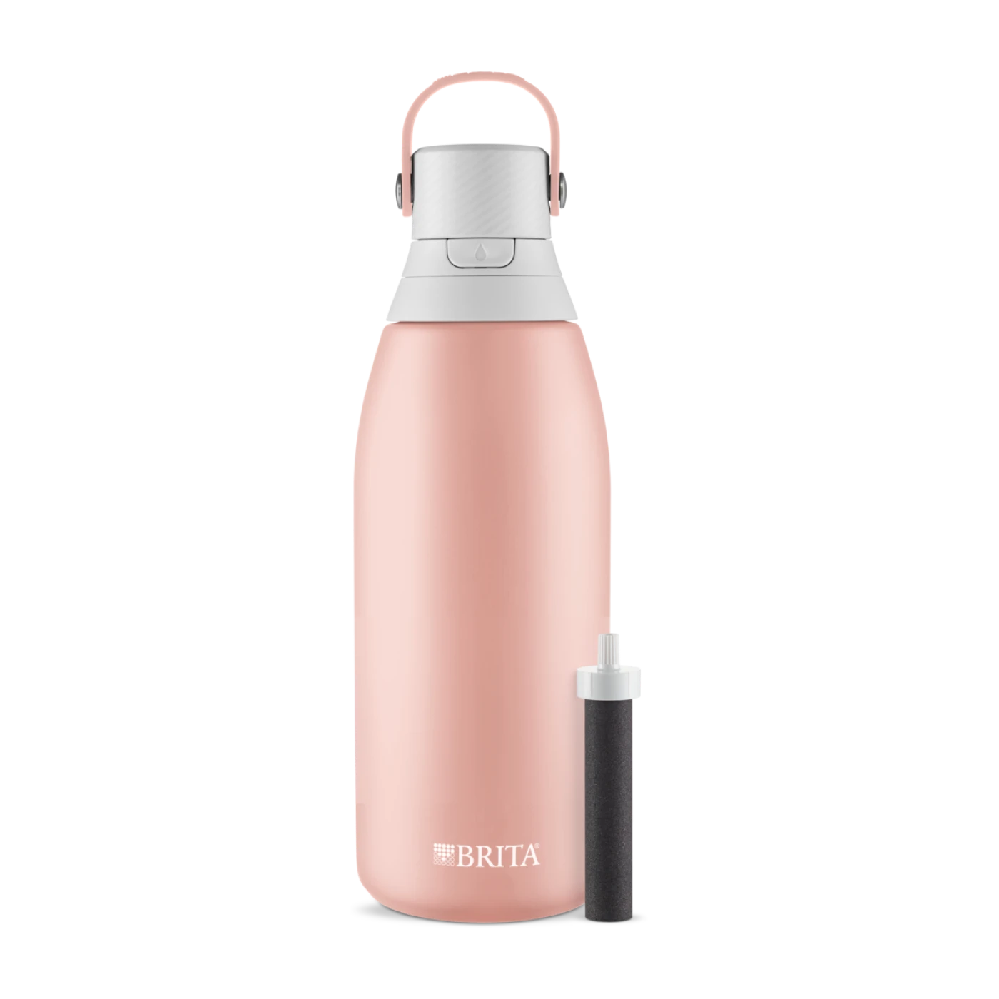 Brita Premium Filtering Water Bottle - Stainless Steel, 32oz - Rose