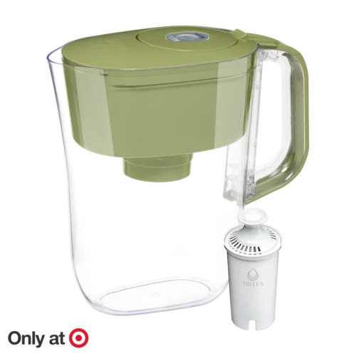 Brita Denali Water Pitcher with Original Filter - Olive