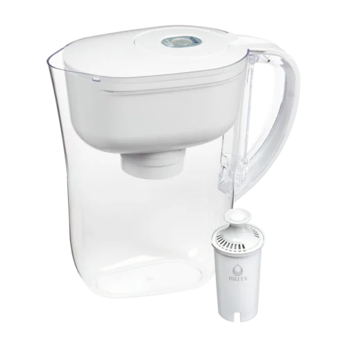Brita Denali Water Pitcher with Original Filter - White