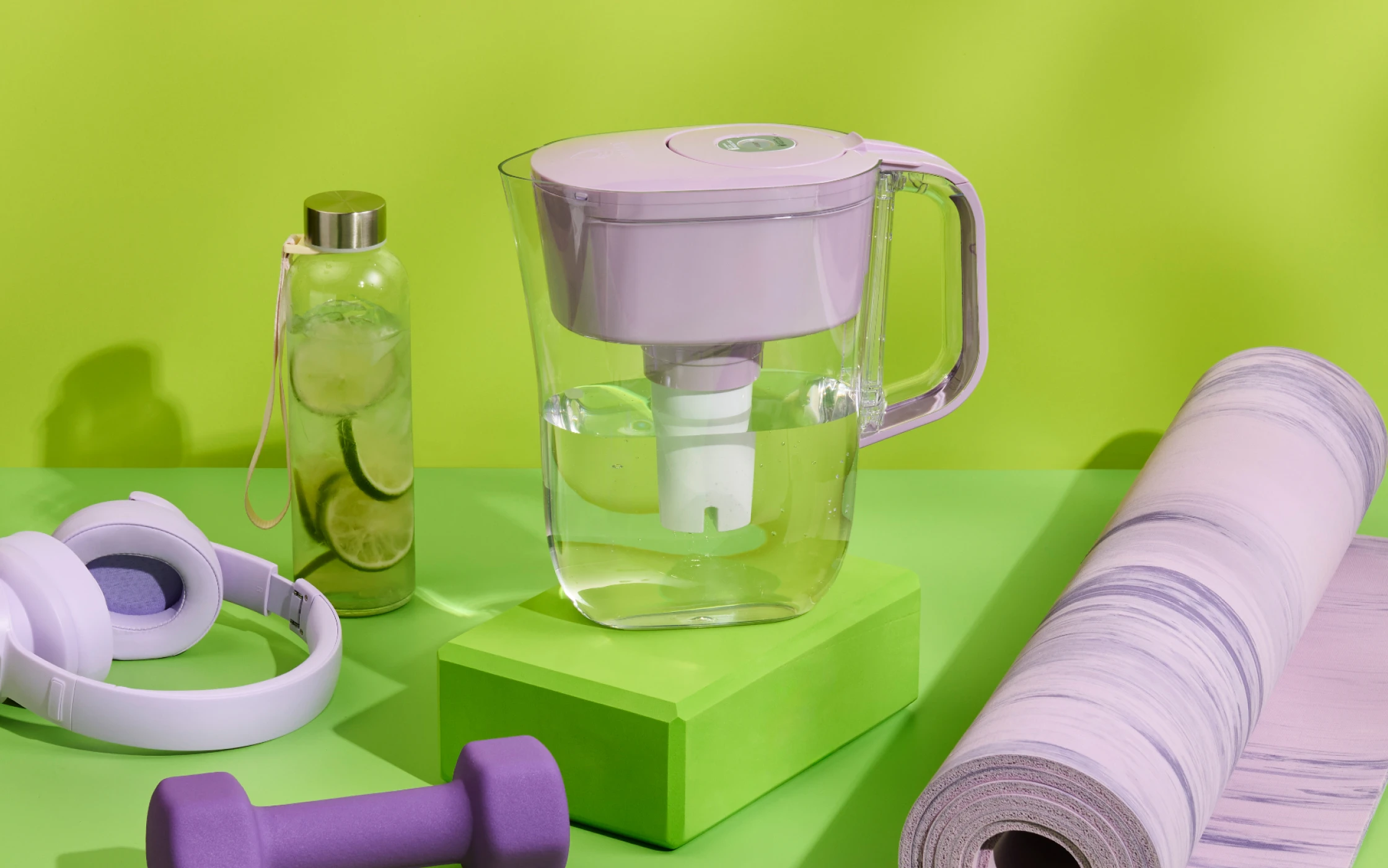 Brita Denali Water Pitcher with Original Filter - Lilac - Image 3