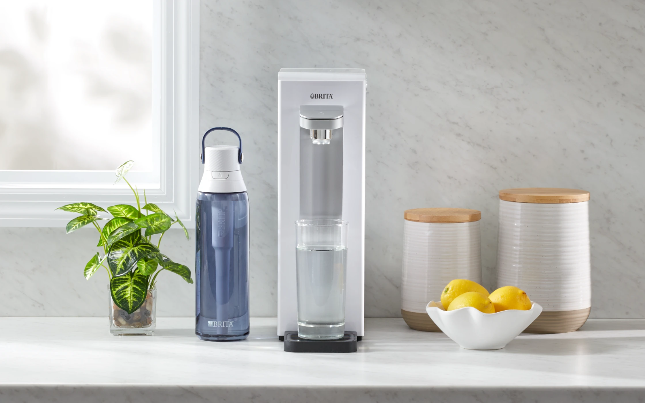 Brita Hub Compact Countertop Water Filter System - Grey - Image 3