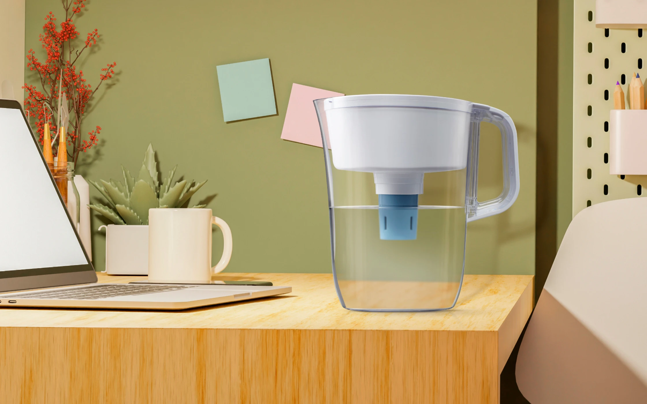 Brita Tahoe Water Pitcher with Elite Filter - White - Image 3